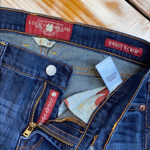 Lucky Brand Blue Jean Sweet N Crop Size 26 - Picture 15 of 16
